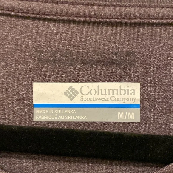 Long sleeve activewear T-shirt by Columbia in a soft purple color, Size medium - Picture 2 of 6